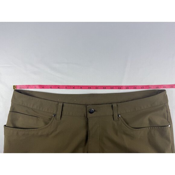 Lululemon ABC Classic Fit 5 Pocket Warpstreme Trouser Pant Men's 38 Green Golf - Picture 5 of 8
